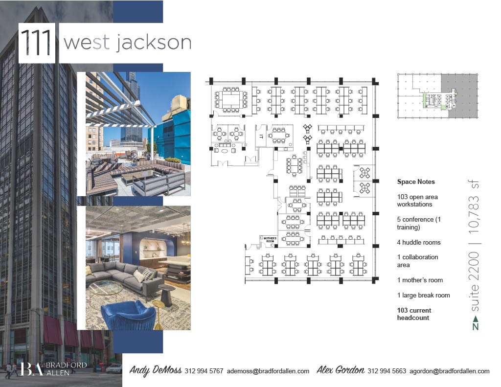 111 W Jackson Blvd, Chicago, IL to rent Floor Plan- Image 1 of 5