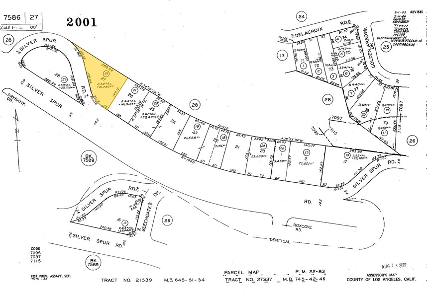 638-706 Silver Spur Rd, Rolling Hills Estates, CA for rent - Plat Map - Image 2 of 4