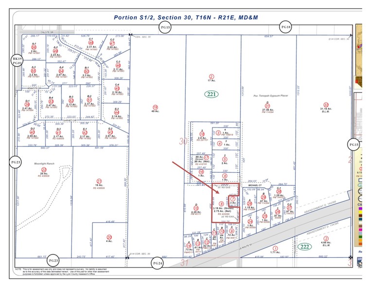 3 Julius Ln, Mound House, NV for rent - Plat Map - Image 3 of 7