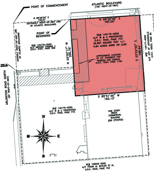 7534 Atlantic Blvd, Jacksonville, FL for sale - Plat Map - Image 2 of 3