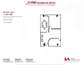 21900 Burbank, Woodland Hills, CA for rent Floor Plan- Image 1 of 1