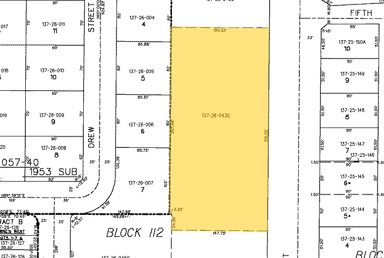 450 N Center St, Mesa, AZ for sale - Plat Map - Image 3 of 5