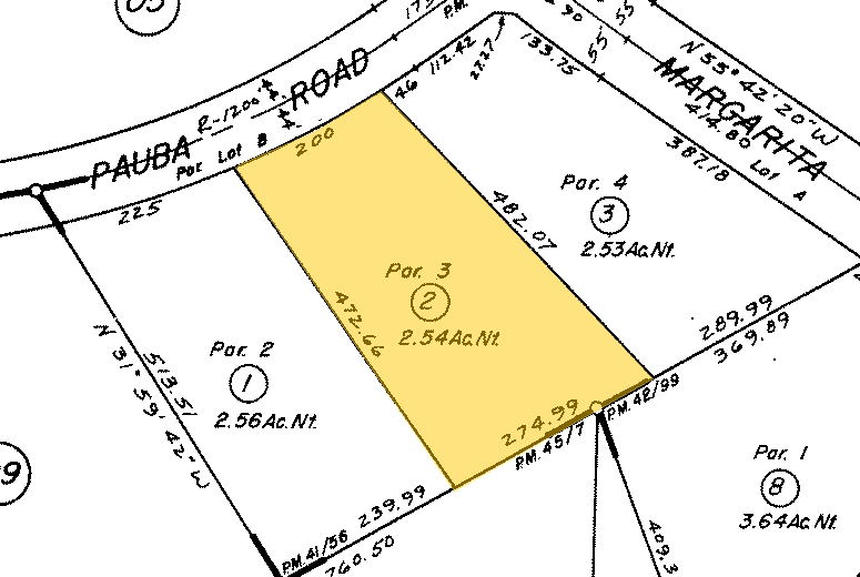 31205-31217 Pauba Rd, Temecula, CA for rent - Plat Map - Image 2 of 10