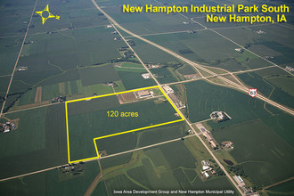 Hwy 18 & 220th St S, New Hampton, IA - aerial  map view