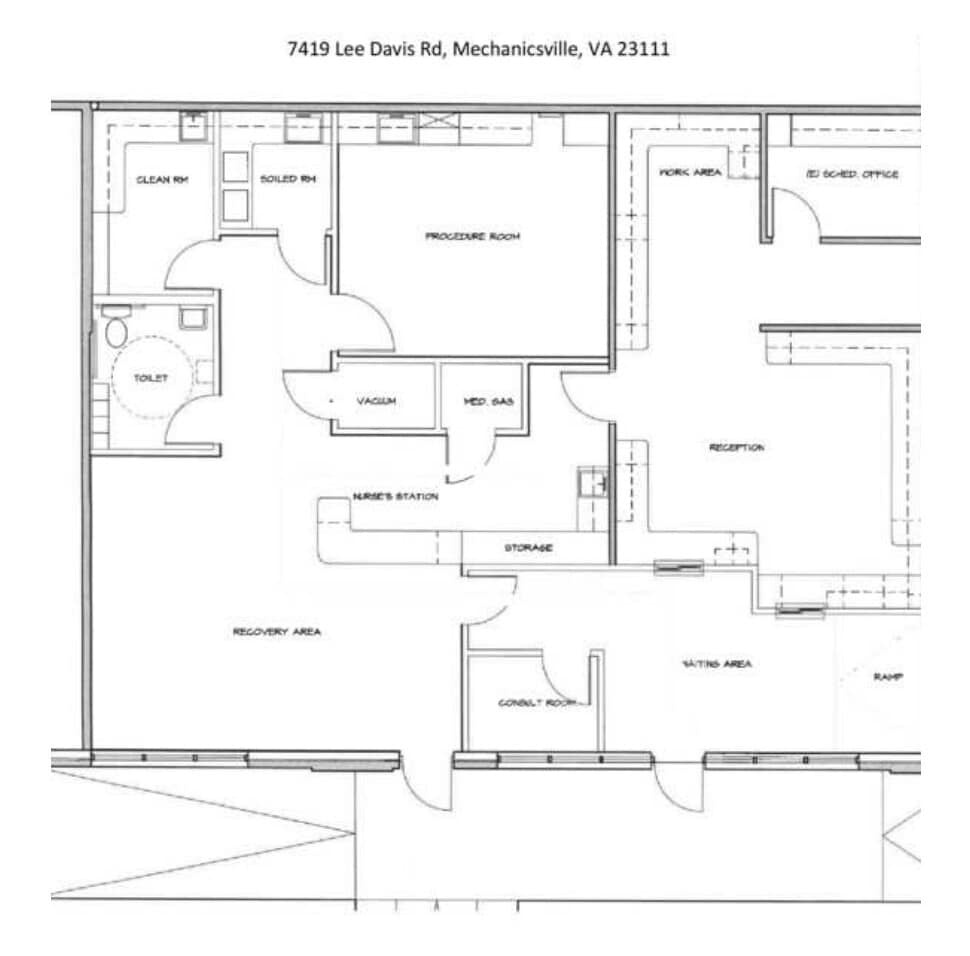 7415-7425 Lee Davis Rd, Mechanicsville, VA for rent Floor Plan- Image 1 of 1