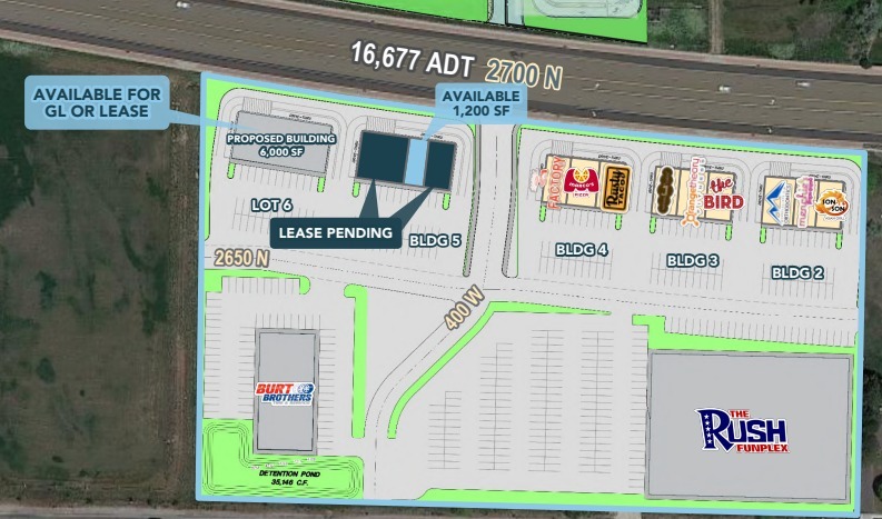 400 W 2700 N, Pleasant View, UT for rent - Site Plan - Image 2 of 3