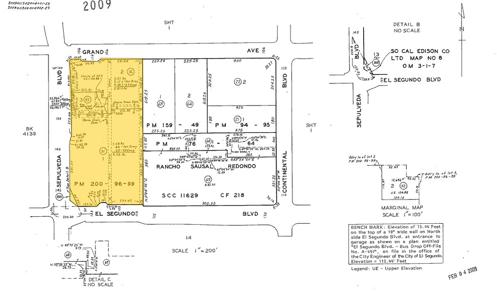 100 N Pacific Coast Hwy, El Segundo, CA for rent - Plat Map - Image 2 of 18