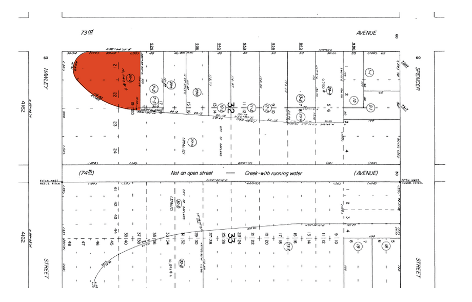 Land in Oakland, CA for rent - Plat Map - Image 2 of 2