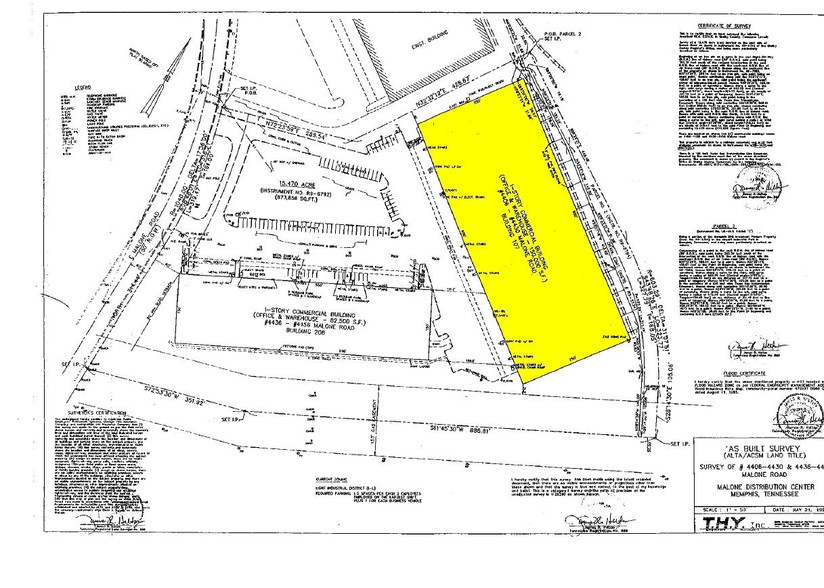 4406-4430 Malone Rd, Memphis, TN for rent - Plat Map - Image 2 of 5