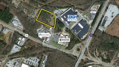 1101 Syphrit Rd, Wellford, SC - aerial  map view