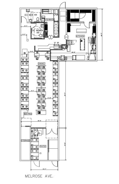 7164-7168 Melrose Ave, Los Angeles, CA for rent - Floor Plan - Image 2 of 17