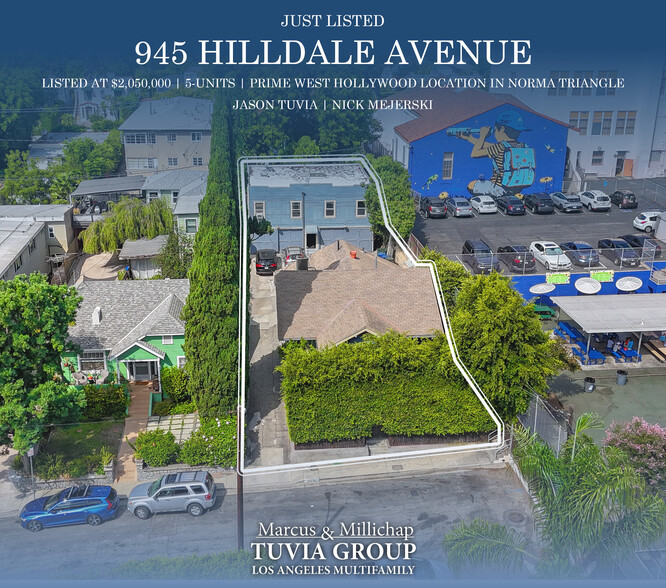 945 Hilldale Ave, West Hollywood, CA for sale - Building Photo - Image 1 of 16