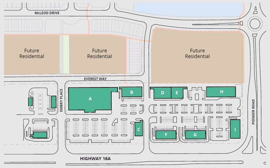 Pioneer Rd, Spruce Grove, AB to rent - Site Plan - Image 3 of 7