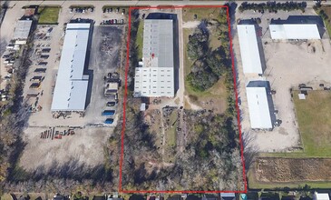 9202 Lambright Rd, Houston, TX - aerial  map view