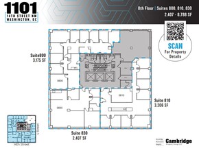 1101 14th St NW, Washington, DC for rent Floor Plan- Image 2 of 2