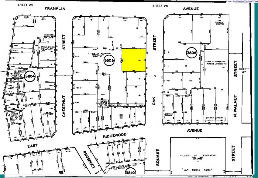 30-38 Oak St, Ridgewood, NJ for sale - Plat Map - Image 1 of 1