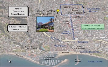 1215 De La Vina St, Santa Barbara, CA - aerial  map view - Image1