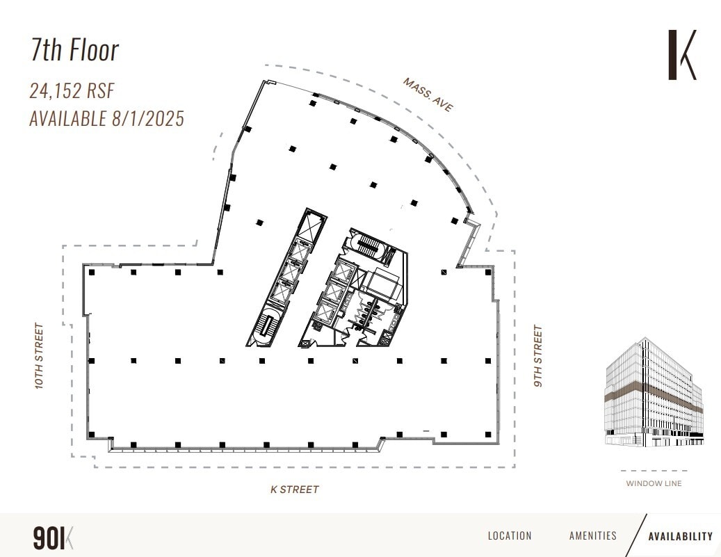 901 K St NW, Washington, DC to rent Floor Plan- Image 1 of 1