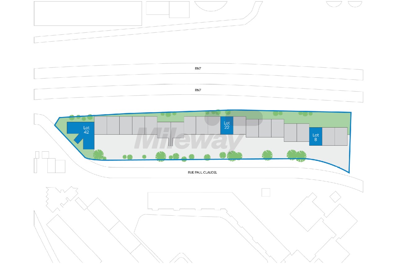 4 Rue Paul Claudel, Évry-Courcouronnes to rent Site Plan- Image 1 of 12