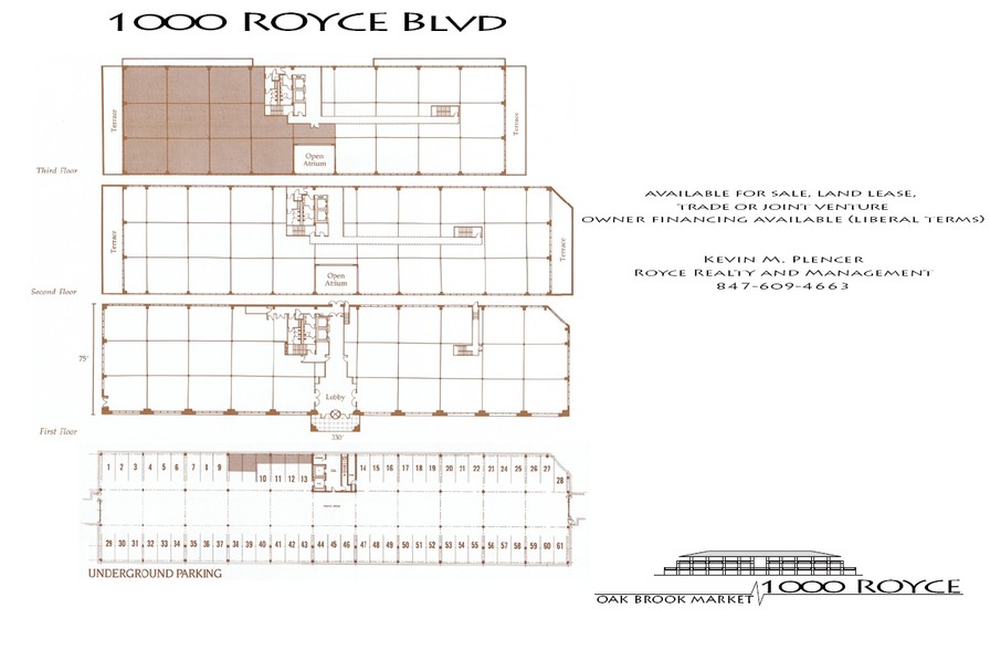 1000 Royce Blvd, Oakbrook Terrace, IL for rent - Floor Plan - Image 2 of 12