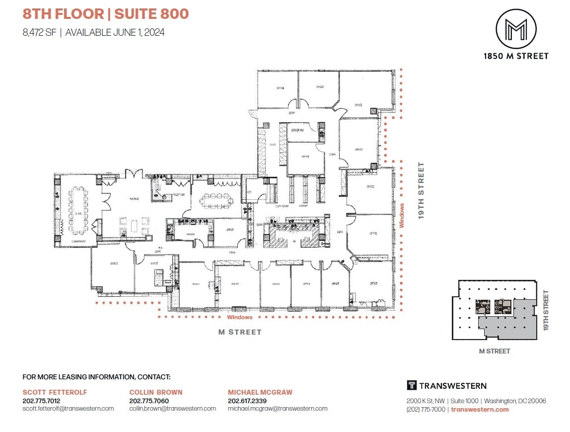 1850 M St NW, Washington, DC to rent Floor Plan- Image 1 of 1