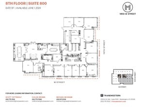 1850 M St NW, Washington, DC to rent Floor Plan- Image 1 of 1