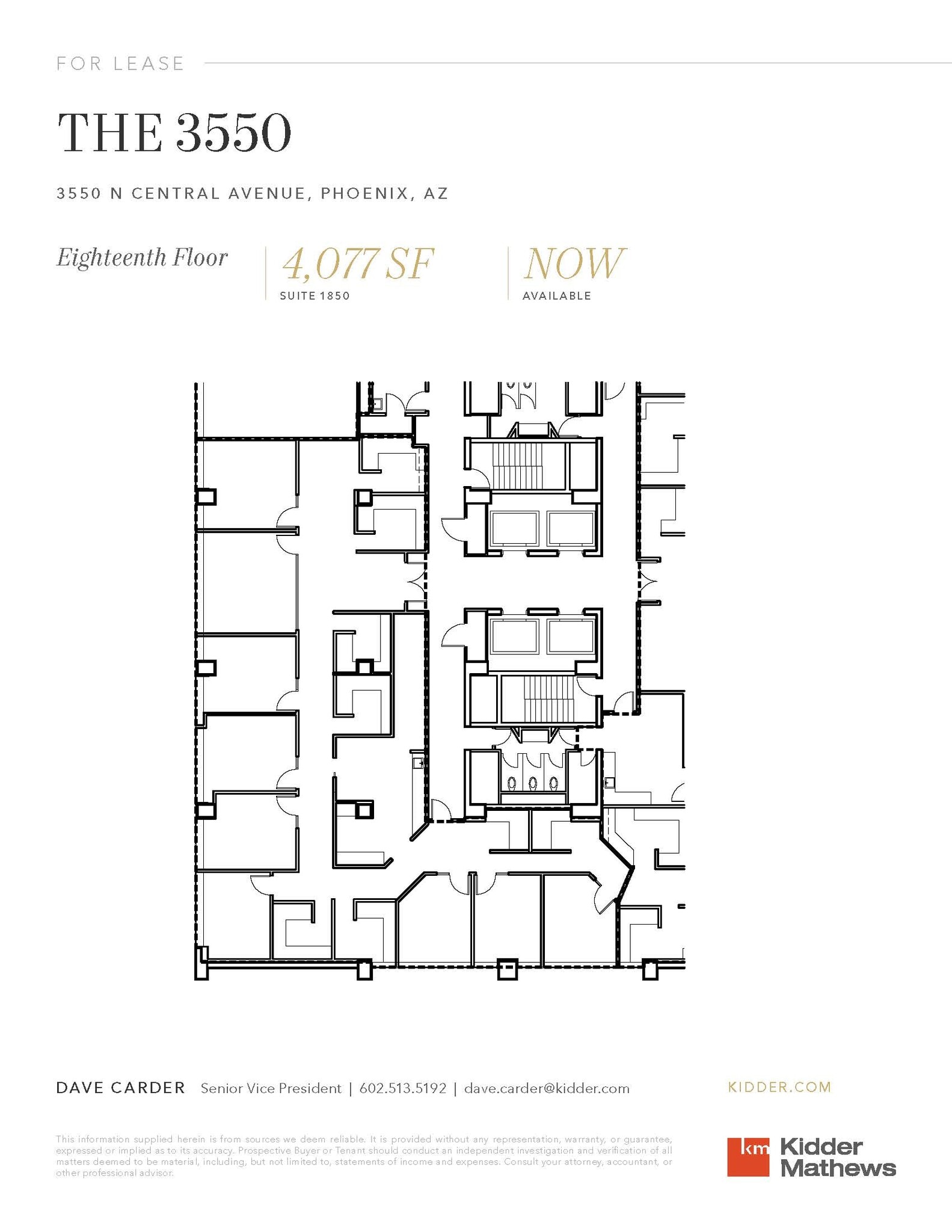 3550 N Central Ave, Phoenix, AZ to rent Floor Plan- Image 1 of 2
