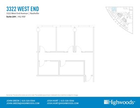 3322 West End Ave, Nashville, TN for rent Floor Plan- Image 1 of 1