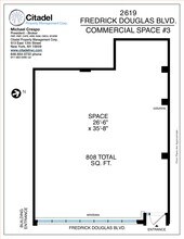 2619-2623 Frederick Douglass blvd, New York, NY for rent Site Plan- Image 1 of 1