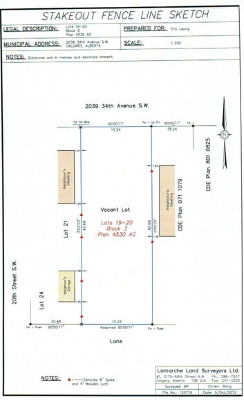 2039 34 Av SW, Calgary, AB for sale - Site Plan - Image 2 of 2