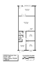 10930 Switzer Ave, Dallas, TX for rent Floor Plan- Image 1 of 1