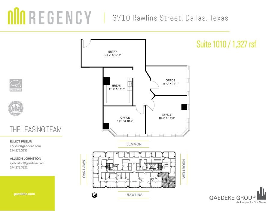 3710 Rawlins St, Dallas, TX for rent Floor Plan- Image 1 of 7