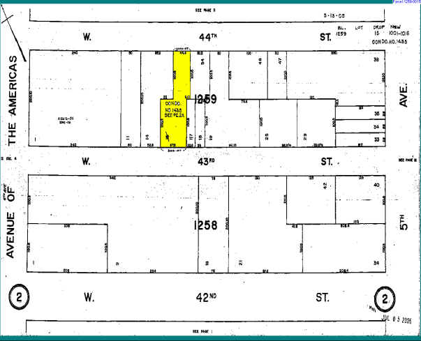 34-36 W 44th St, New York, NY for rent - Plat Map - Image 2 of 4