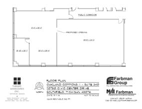 20750 Civic Center Dr, Southfield, MI to rent Floor Plan- Image 1 of 1