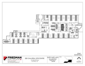 300 Galleria Officentre, Southfield, MI to rent Floor Plan- Image 1 of 3