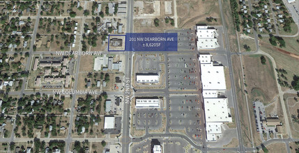 201 NW Dearborn Ave, Lawton, OK - aerial  map view