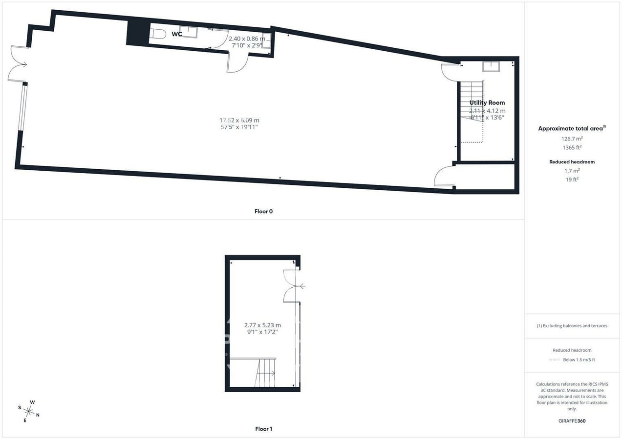 256-280 Hackney Rd, London, LND E2 7SJ - Unit 262 -  - Floor Plan - Image 1 of 6