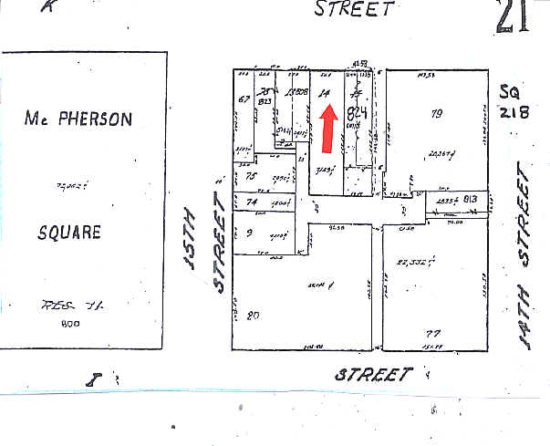 1424 K St NW, Washington, DC for sale - Plat Map - Image 1 of 1