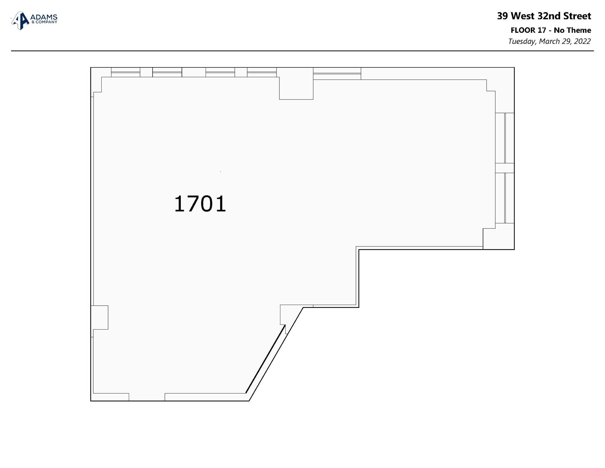 39 W 32nd St, New York, NY to rent Floor Plan- Image 1 of 1