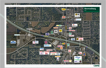 80 E Garner Rd, Brownsburg, IN - aerial  map view - Image1