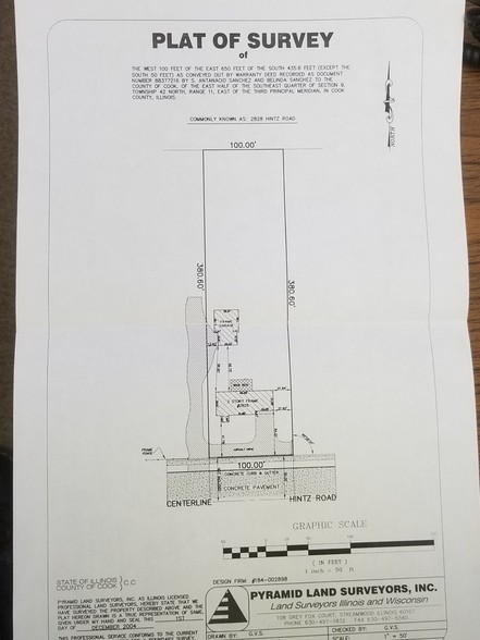 2814 E Hintz Rd, Wheeling, IL for sale - Plat Map - Image 3 of 7