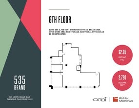 535 N Brand Blvd, Glendale, CA for rent Floor Plan- Image 1 of 1