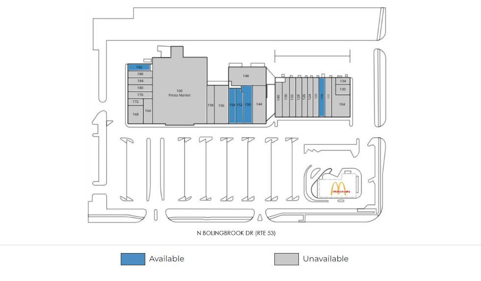 104-192 N Bolingbrook Dr, Bolingbrook, IL for rent - Site Plan - Image 2 of 5