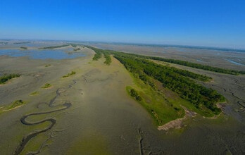 Long Island Road, Folly Beach, SC - Aerial map view