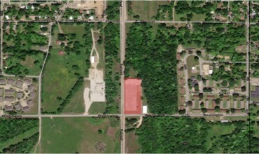 1110 W Washington St, Paris, TX - aerial  map view