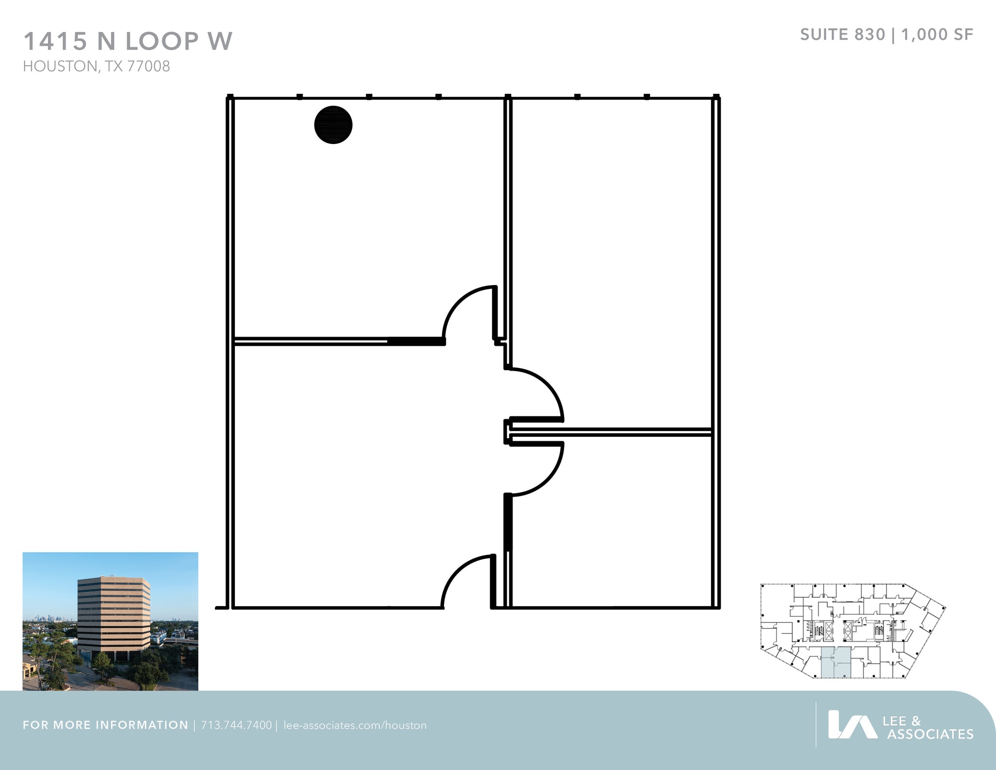 1415 North Loop W, Houston, TX to rent Floor Plan- Image 1 of 1