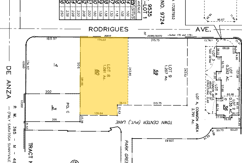 20410 Town Center Ln, Cupertino, CA for rent - Plat Map - Image 2 of 8