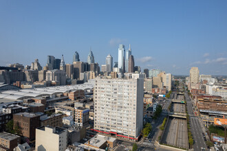 1100 Vine St, Philadelphia, PA - aerial  map view