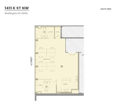 1411 K St NW, Washington, DC for rent Floor Plan- Image 1 of 1