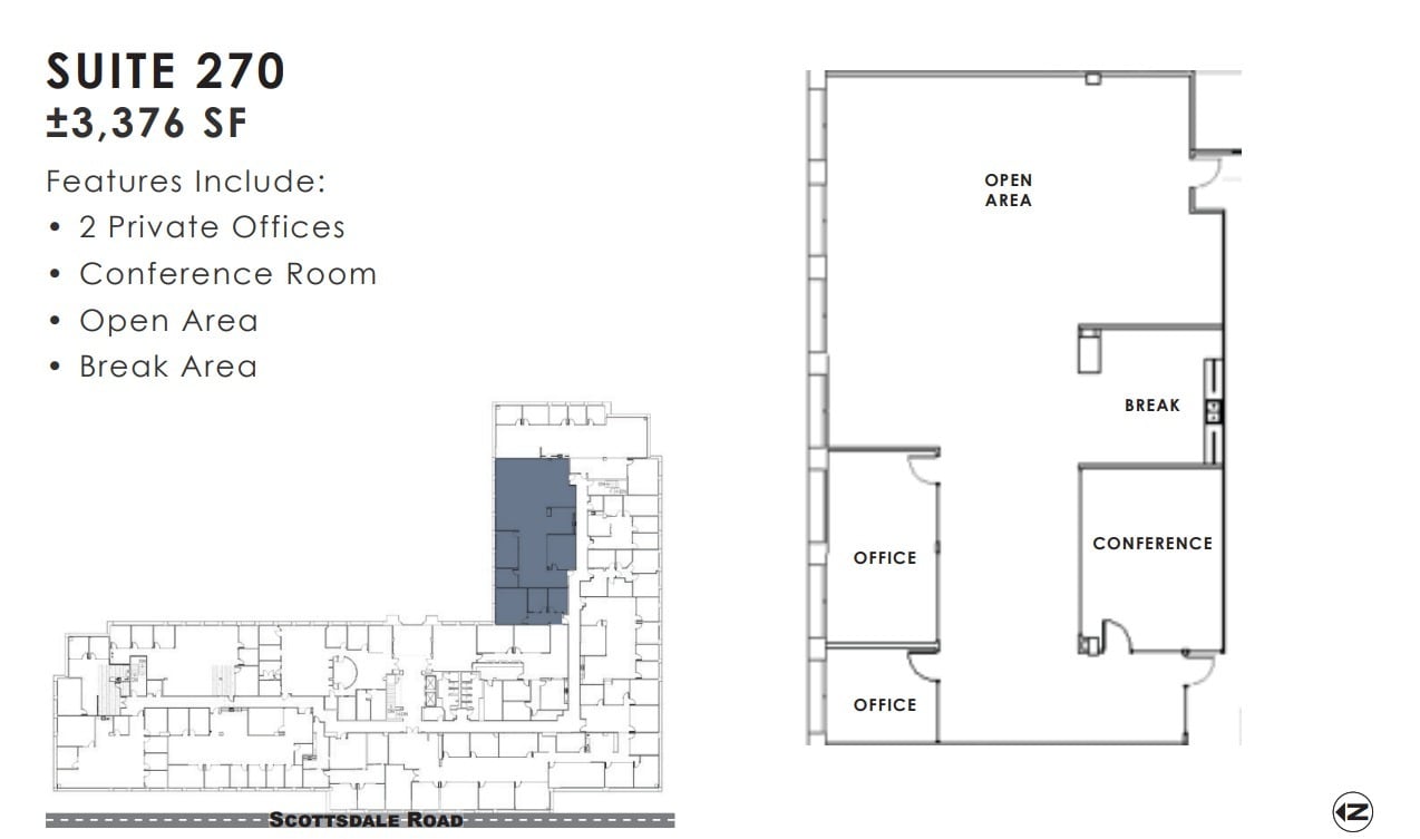 11333 N Scottsdale Rd, Scottsdale, AZ to rent Floor Plan- Image 1 of 1